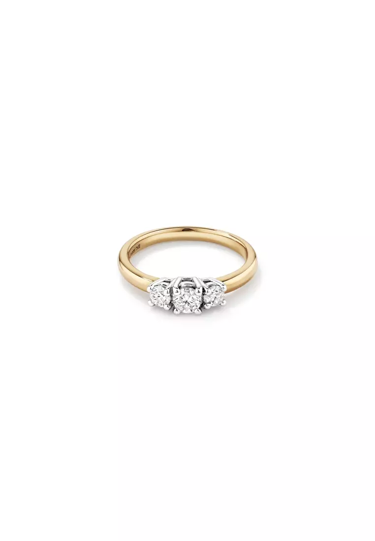 Buy Michael Hill 0.50 Carat TW Three Stone Round Brilliant Diamond
