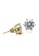 Chomel gold Cubic Zirconia Solitaire Stud Earring CH795AC53DZESG_4