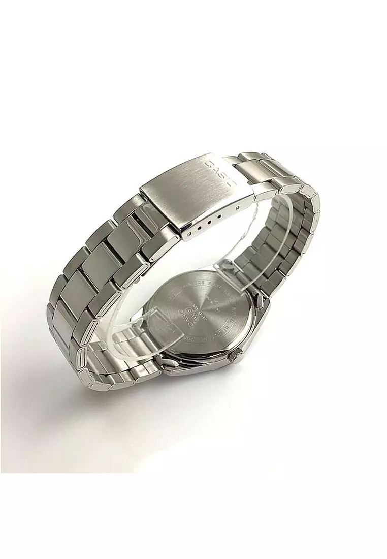 MTP-1370D-2A2 Men Analog Watch with Silver Stainless Steel Band