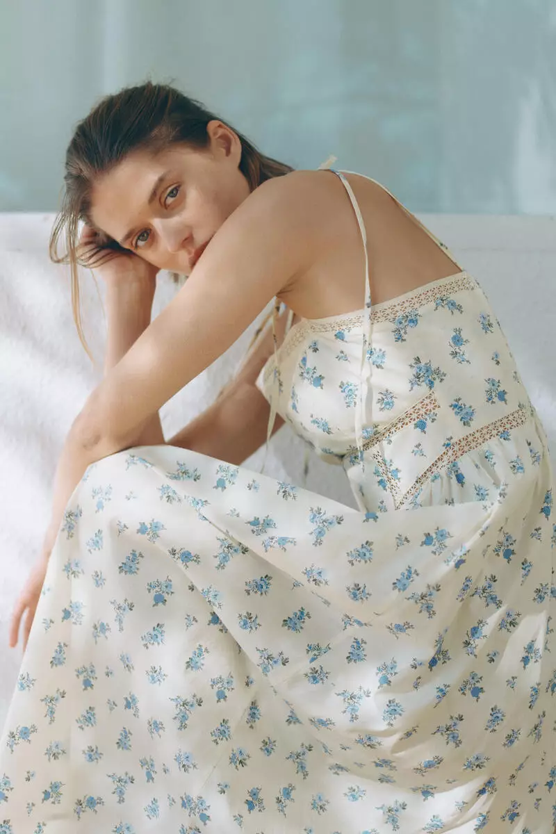 Tie-strap cotton dress