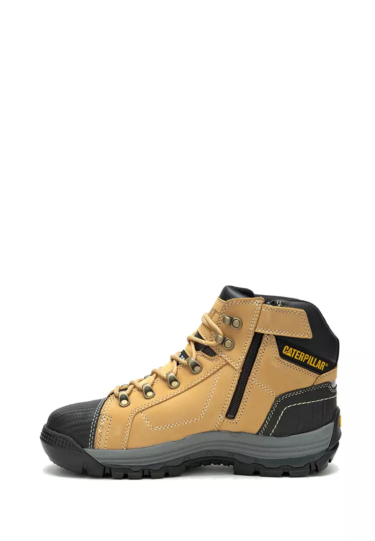 Men's Convex Mid Side Zip Steel Toe Boots - Honey Reset (P720053) | Safety Shoes