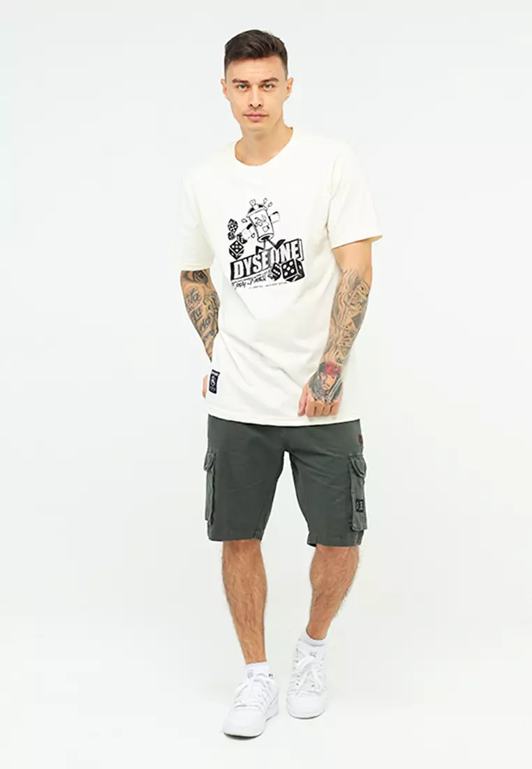 Round Neck Short Sleeves Slim Fit T-Shirt