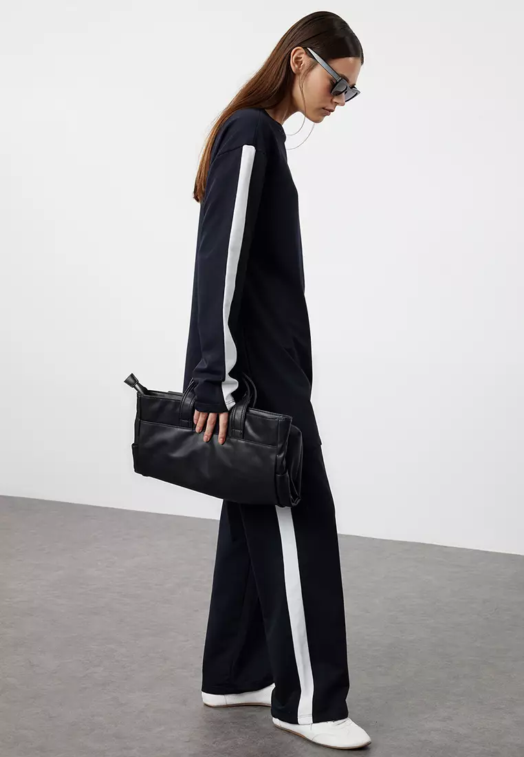 Contrast Panelled Tracksuit Set