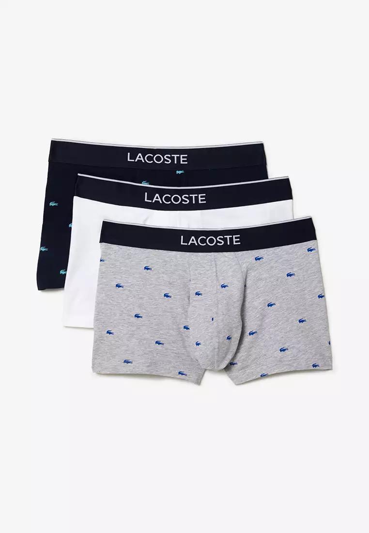 Buy Lacoste Pack Of 3 Casual Signature Boxer Briefs 2024 Online