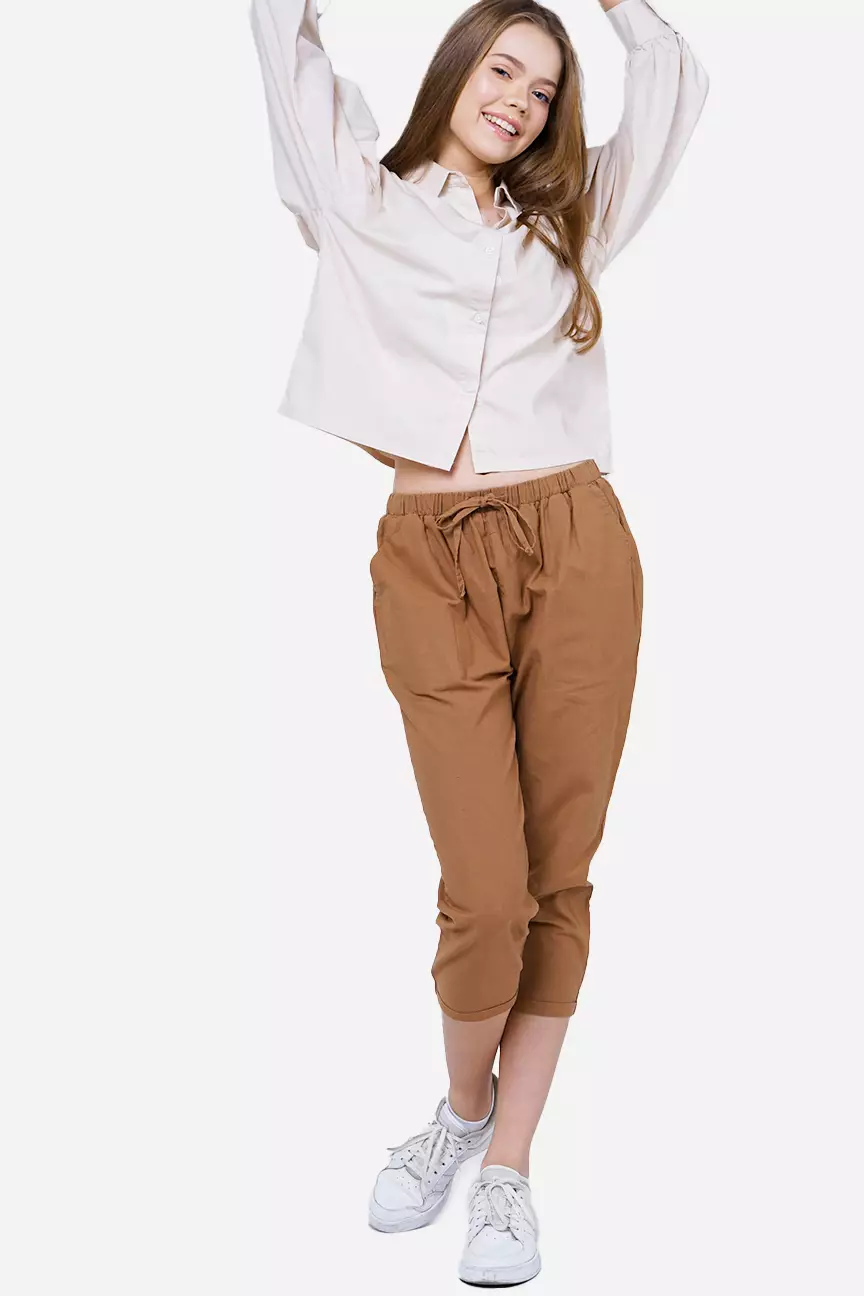 Kemeja Wanita Gracie Ecru Cream