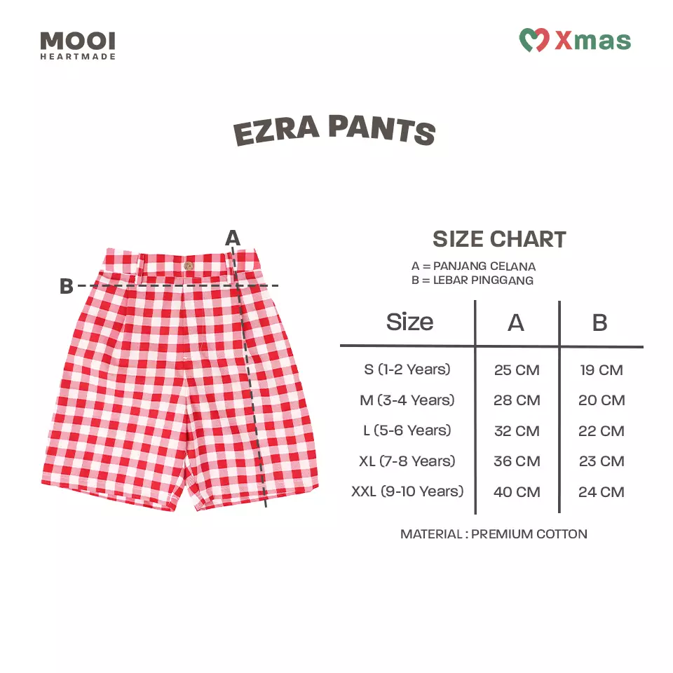 Mooi Celana Pendek Anak Laki-Laki Ezra Pants - Deep Navy