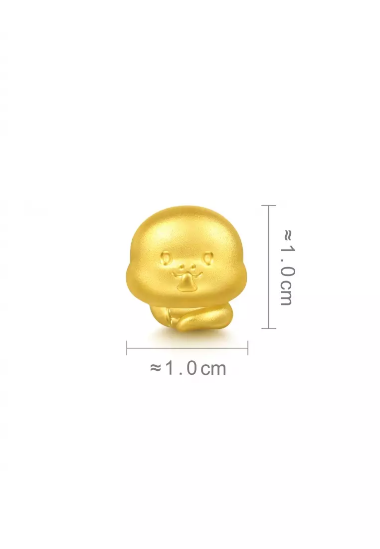 999 24K  Chinese Zodiac Snake charm  for Women & Men  95964C  (Bracelet not included)