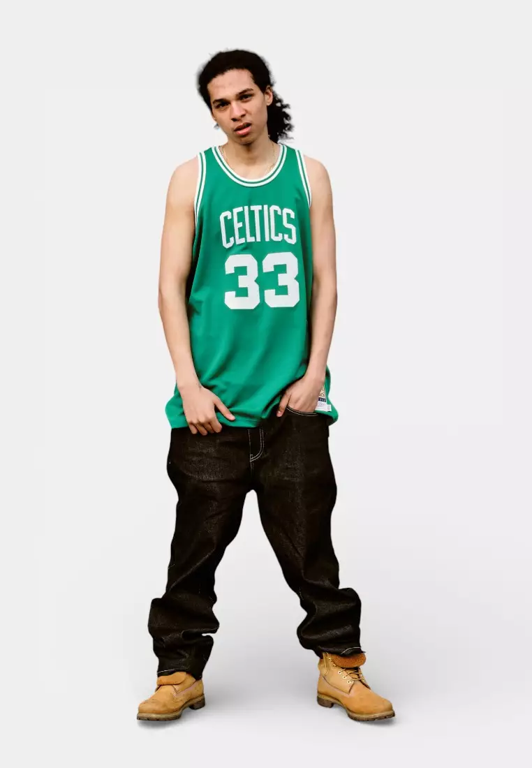 #33 Larry Bird 1985 Boston Celtics Swingman Basketball Jersey