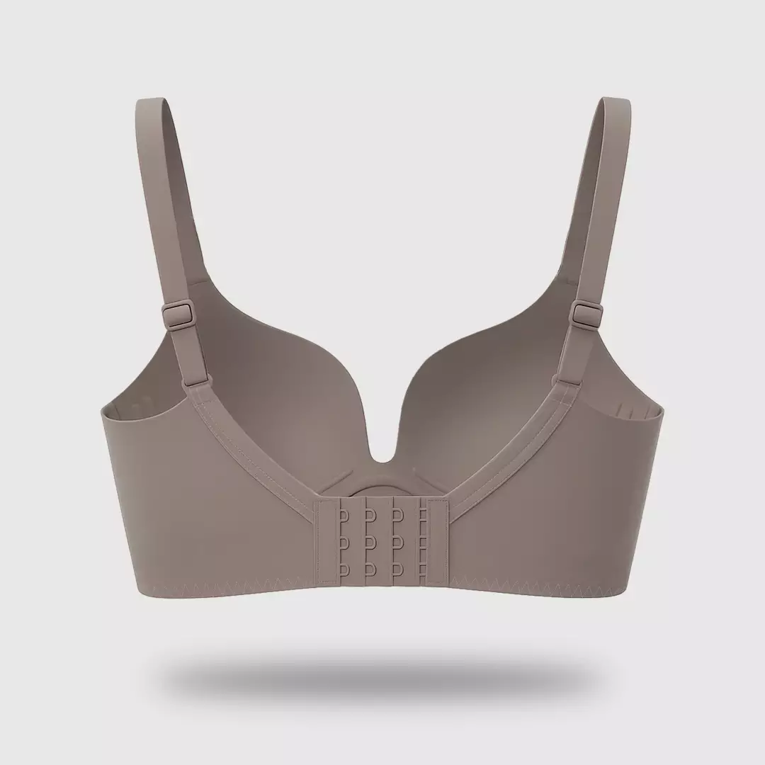 YOUHAVE BH Bra Push Up Premium Seamless Wanita Women Wireless Tanpa Kawat Busa Tebal 100262 - BROWN