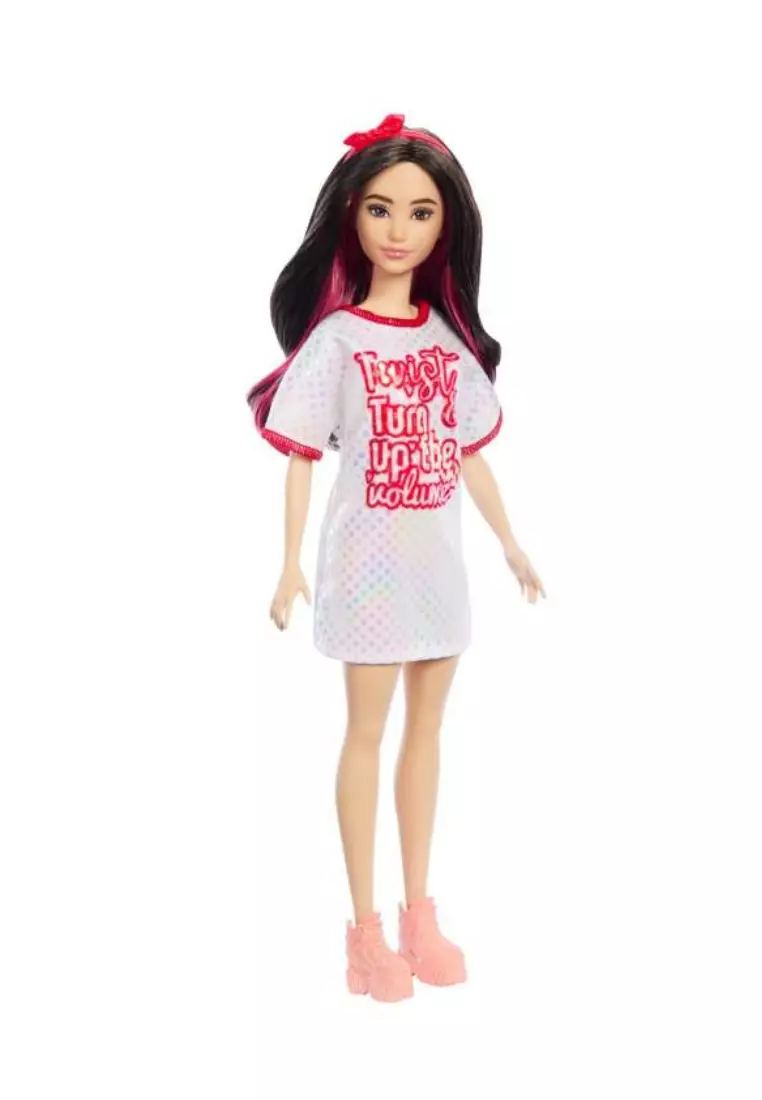 Buy Barbie Barbie Fashionistas Doll #214, Black Wavy Hair With Twist ‘n ...