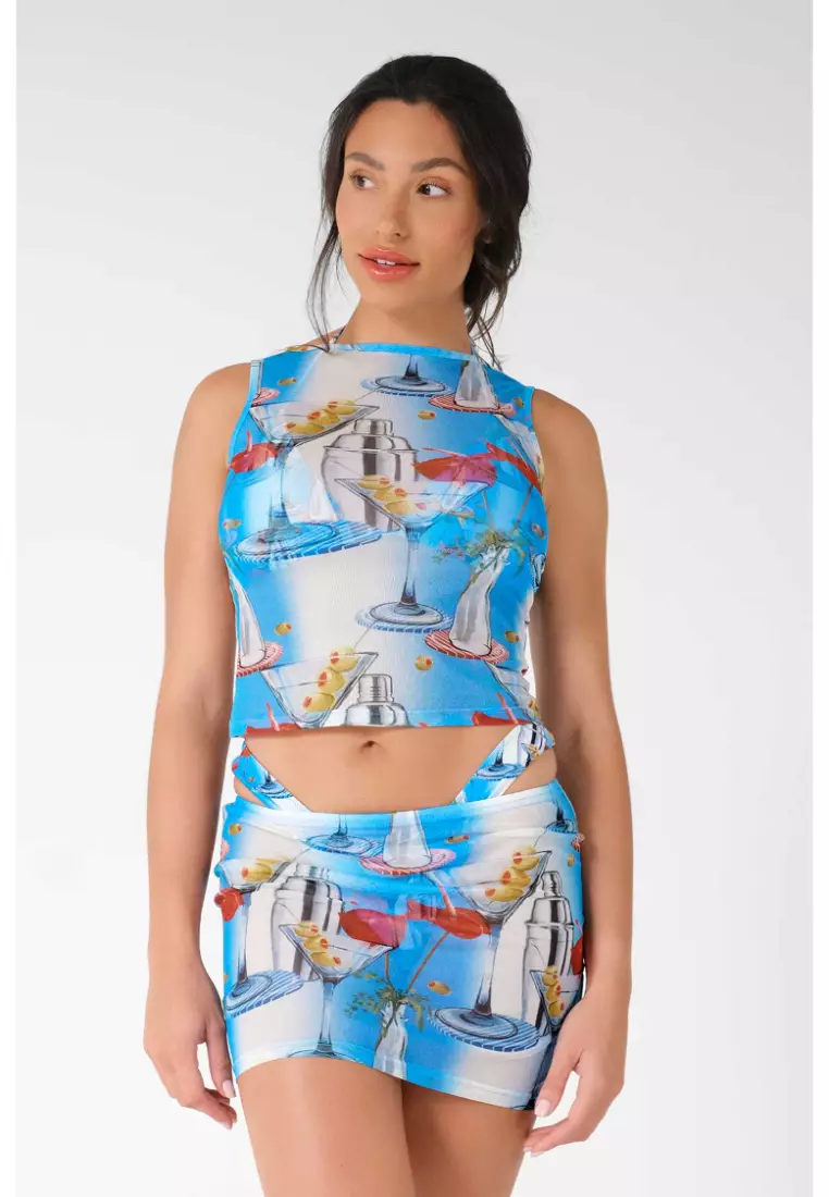 Tracy Mesh Top / Dirty Martini