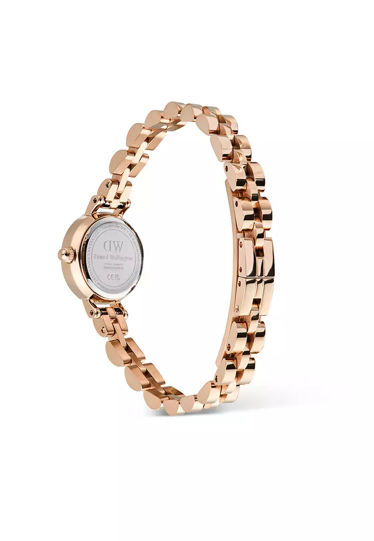 Petite Mini Arch 3-Link White Rose Gold Women Watch stainless steel watch DW Official Authentic Original