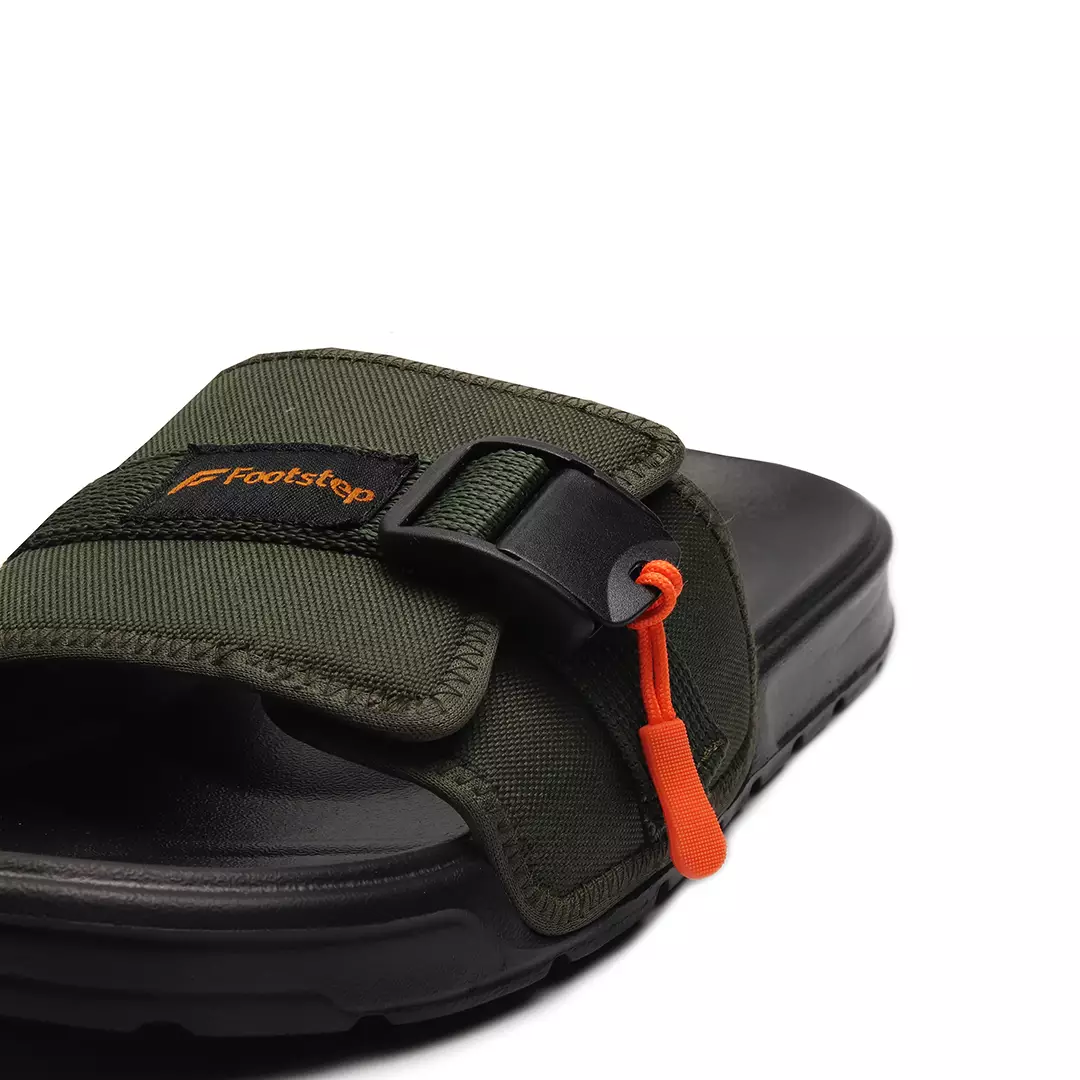 Footstep Footwear Sandal Pria Slide Santos Green Army Original Sandal