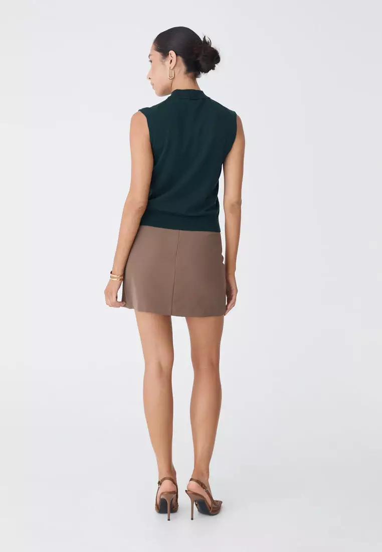 Dina Mock Neck Knit Top