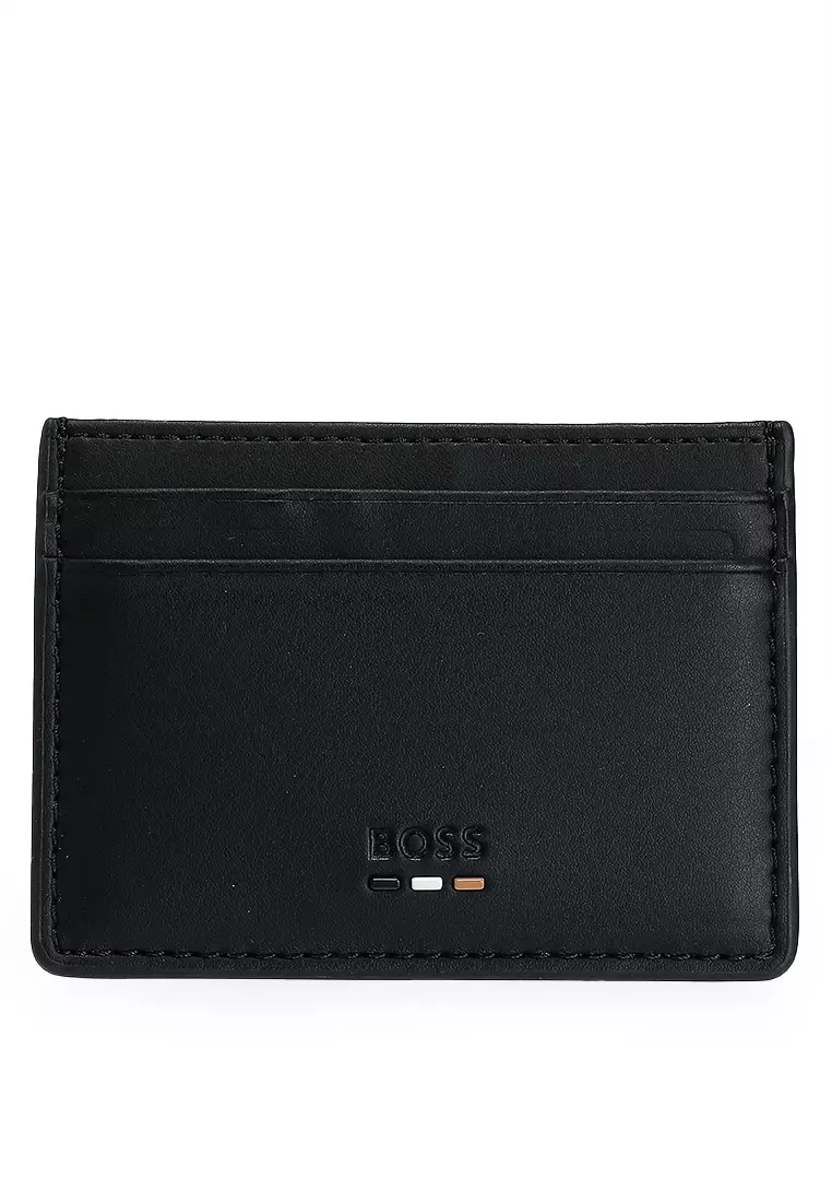 BOSS Ray Phone Holder N. – Borra A Tracolla Per Cellulare In Pelle Granulata – Nero – Dimensioni 17,5 X 9,5 Cm