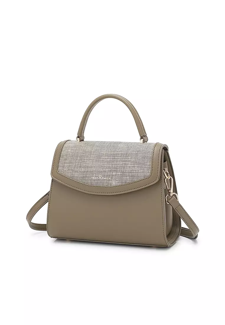 Women's Top Handle Bag / Sling Bag / Crossbody Bag - Fatigue