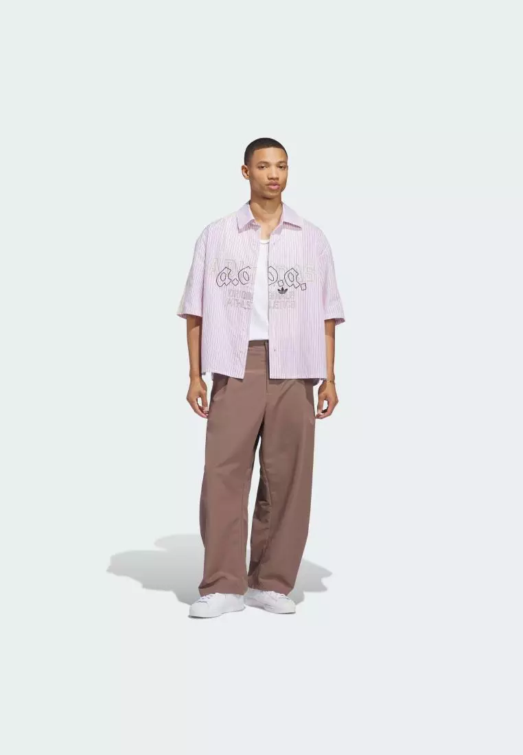 Lifestyle ORIGINALS AOA BUTTON UP Shirt Men Burgundy KT7989