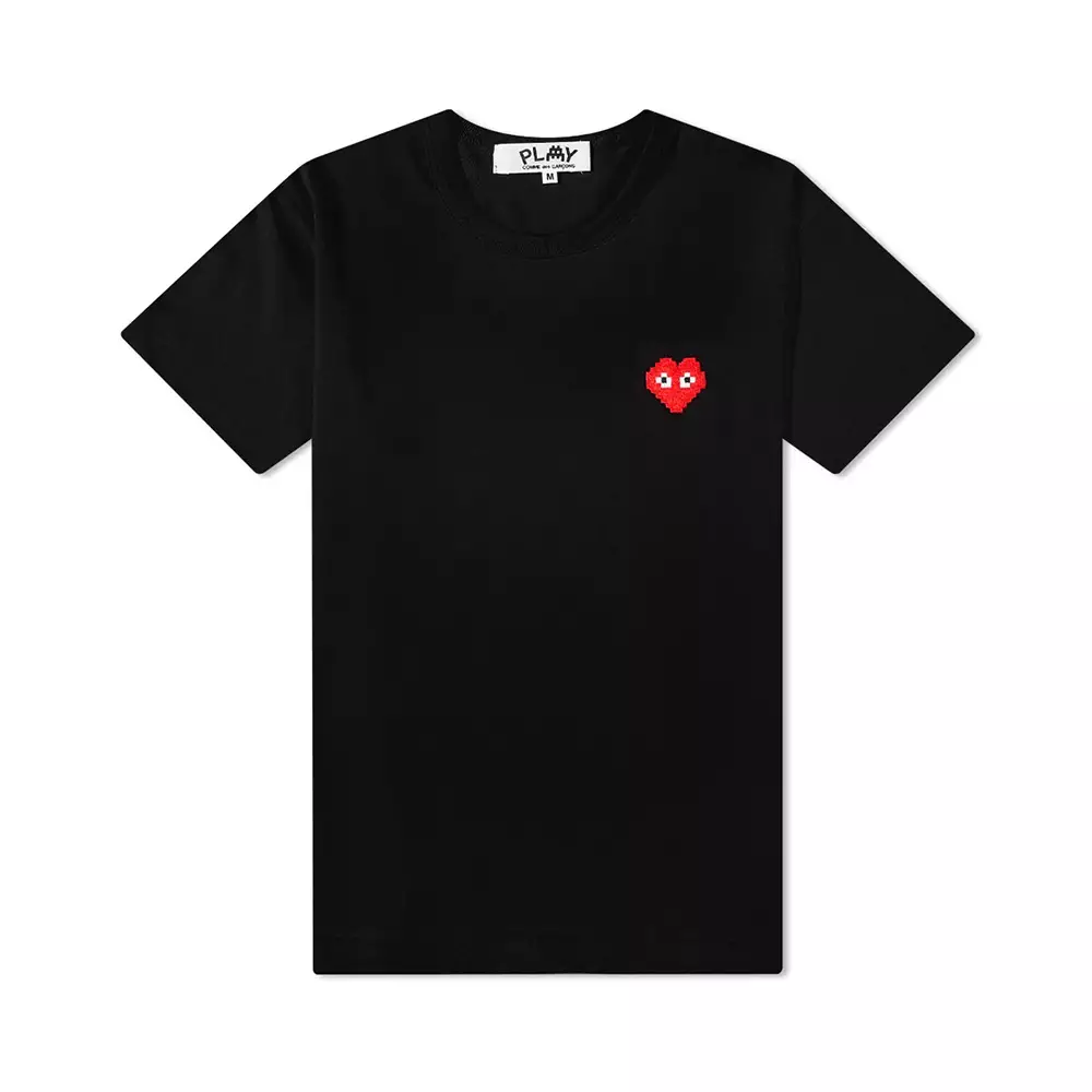 Comme des Garcons Play Half Red Heart T-Shirt - XL / White | Red Heart