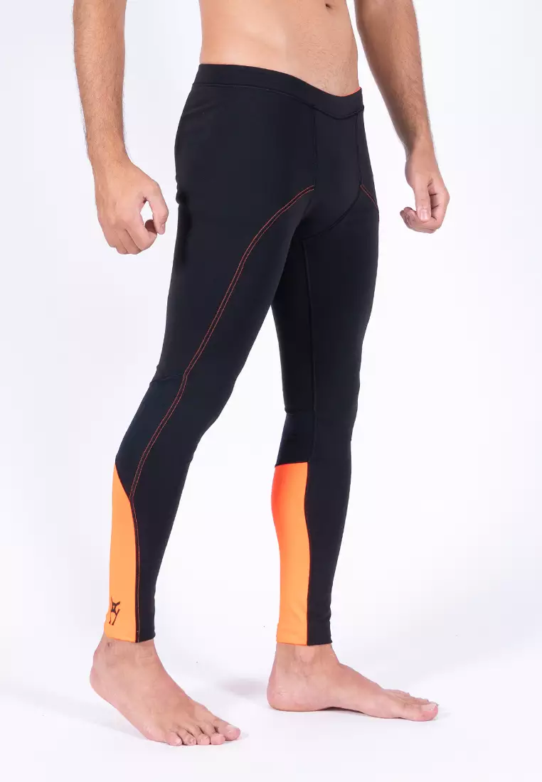 AMNIG Amnig Men Brisk Compression Long Pants (Black/Orange) 2024, Buy  AMNIG Online