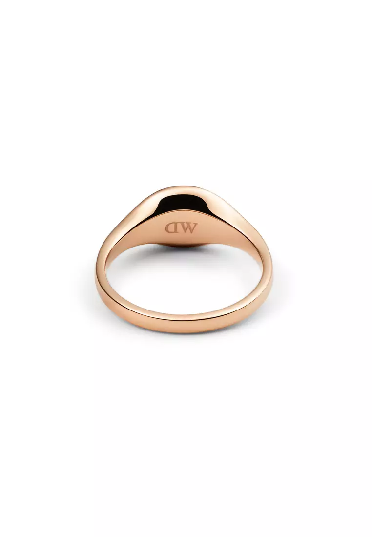 Classic Mini Signet Ring Rose Gold - Unisex Ring for women and men stainless steel Ring DW Official Authentic Original