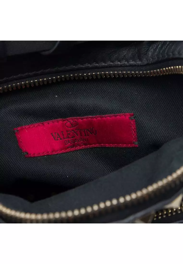 Pre-Loved Valentino Mini Leather Rockstud Backpack