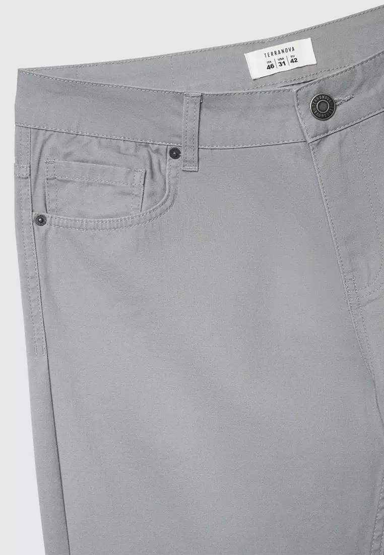 Men's 5-Pocket Cuffed Shorts