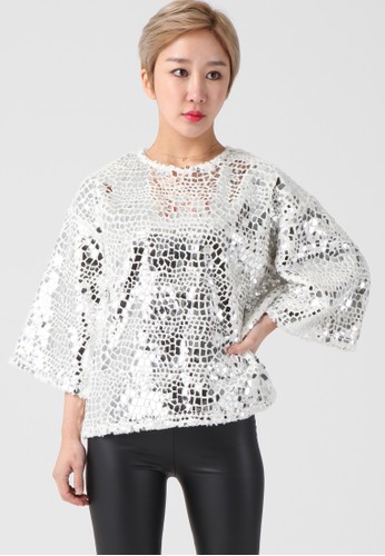 韓流時尚 金屬製品外套頂 Fesprit童裝門市4125, 服飾, 襯衫