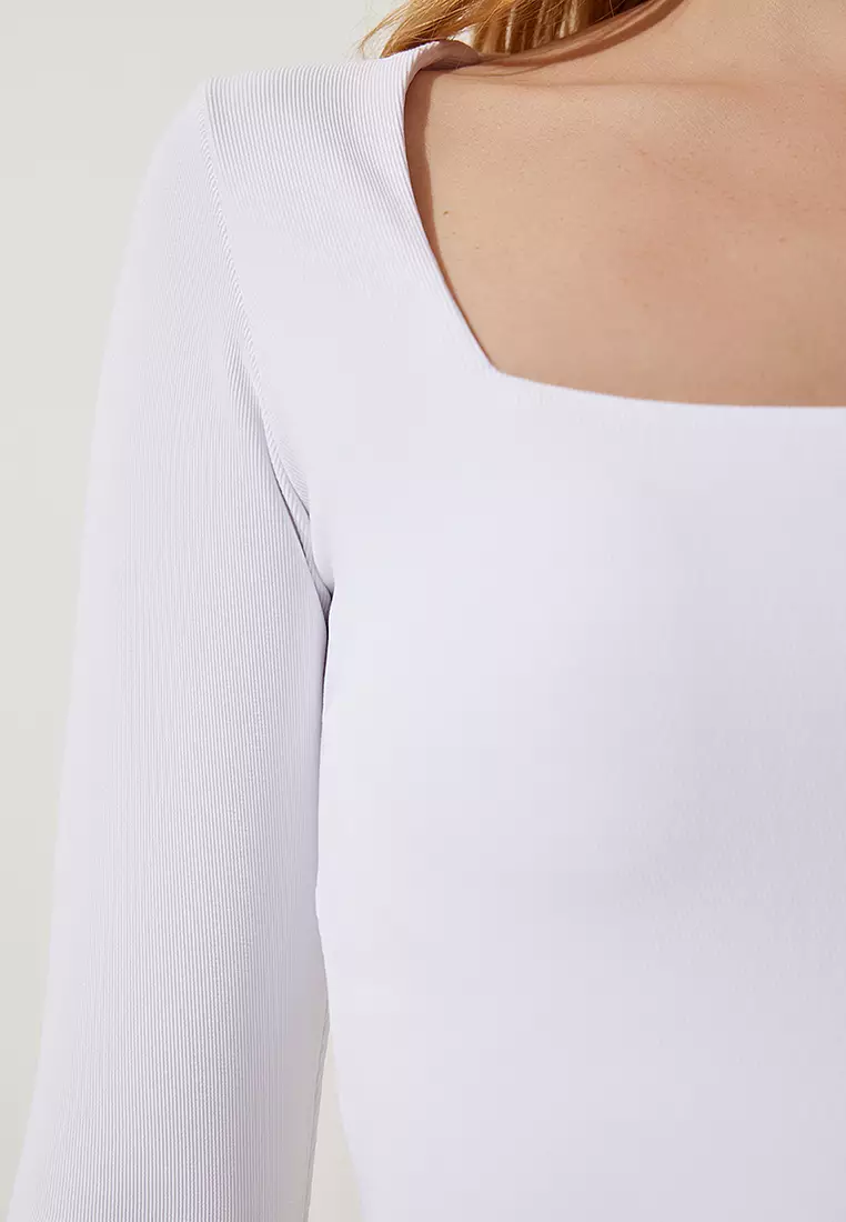 2-Pack Crop Long Sleeve Tops