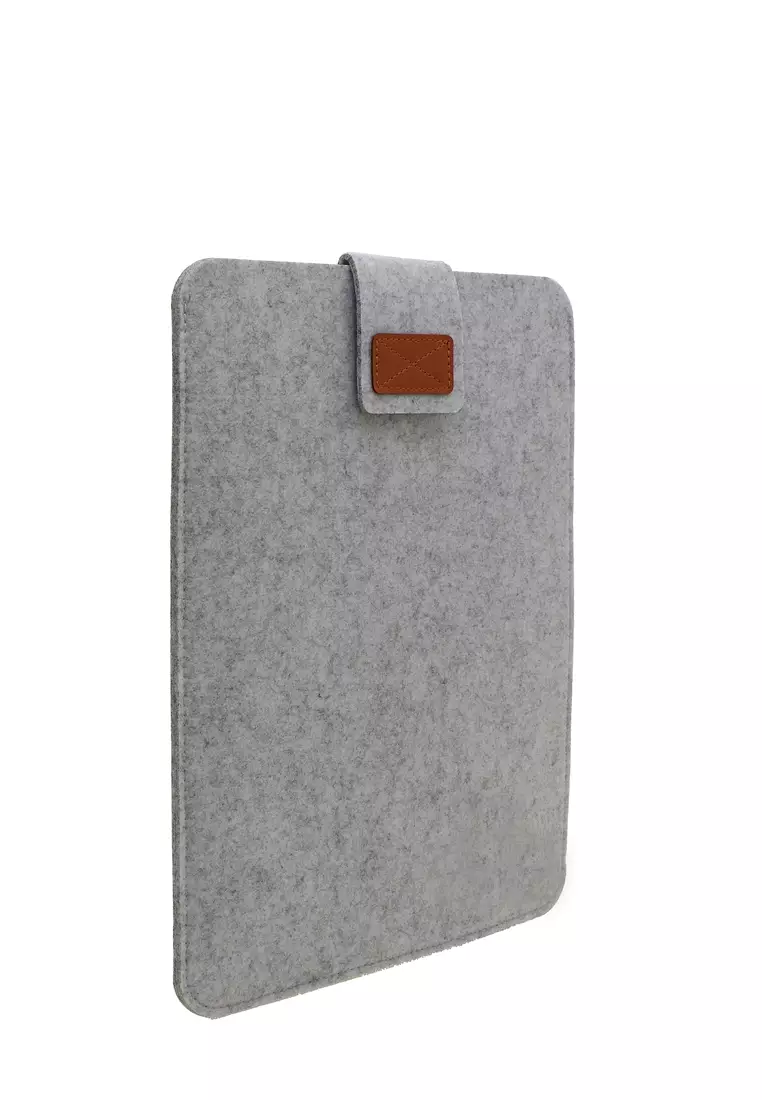 Quenty Soft Sleeve Case for Laptop 11 Inch Universal Fit Material Felt ORIGINAL - Grey