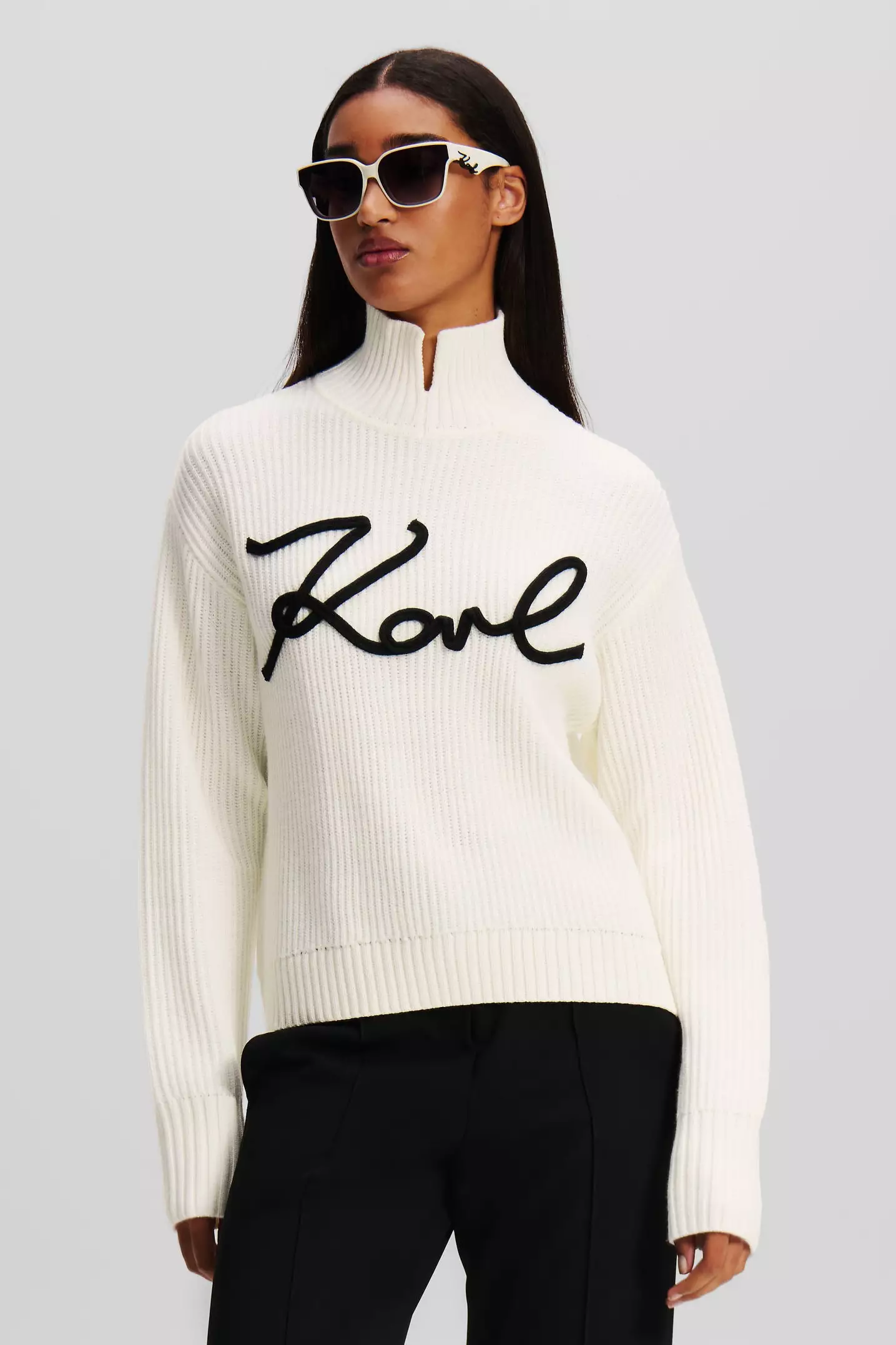Soutache Signature Chunky Sweater