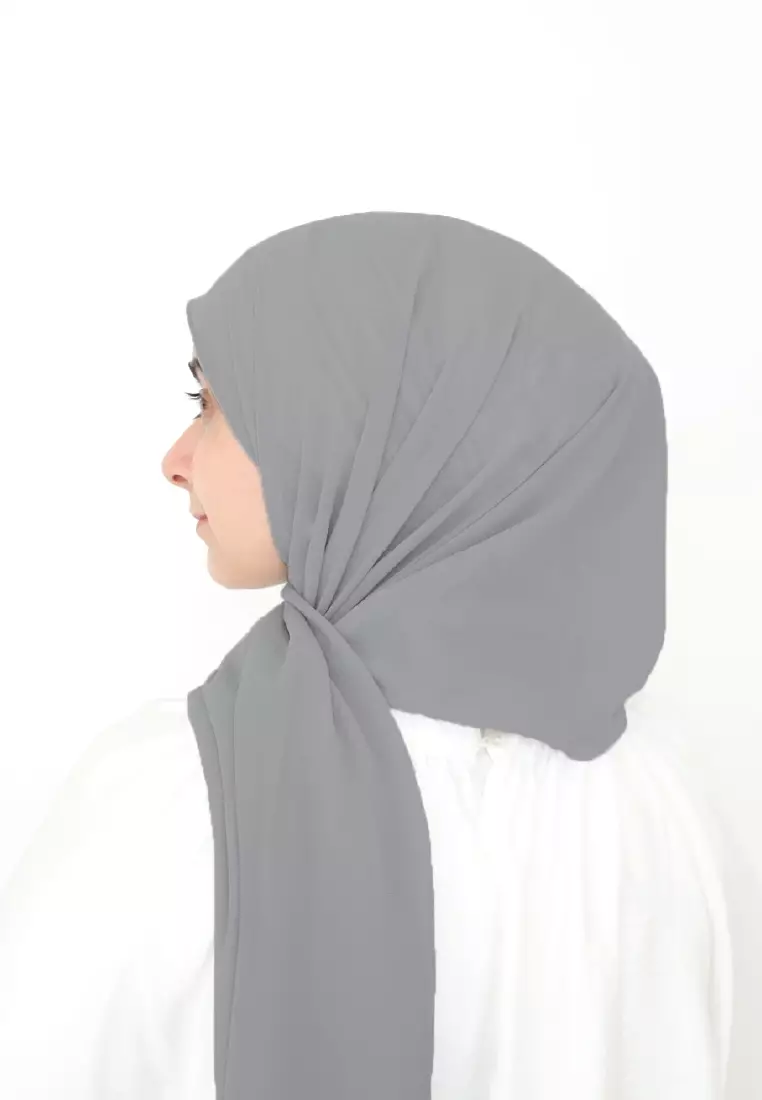 Buy HARD GREY ORKED INSTANT SHAWL Online ZALORA Malaysia