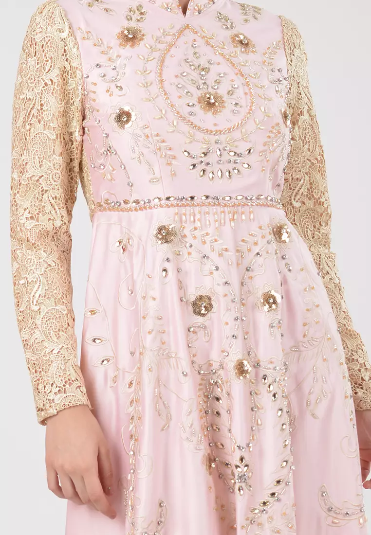 Bibiq Gamis Brokat Satin