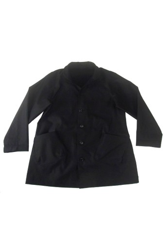 黑色單寧寬袖外套, 服飾, 丹esprit 尖沙咀寧外套