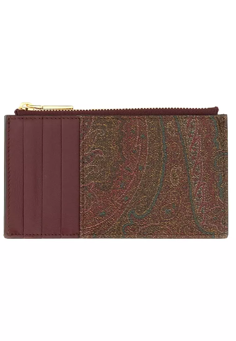 EtPAISLEY Card Holder for Women in Red