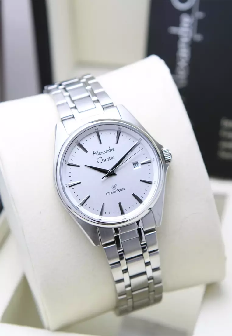 Alexandre Christie - Jam Tangan Wanita - Silver - Stainless Steel Bracelet - 8661 LDBSSSL