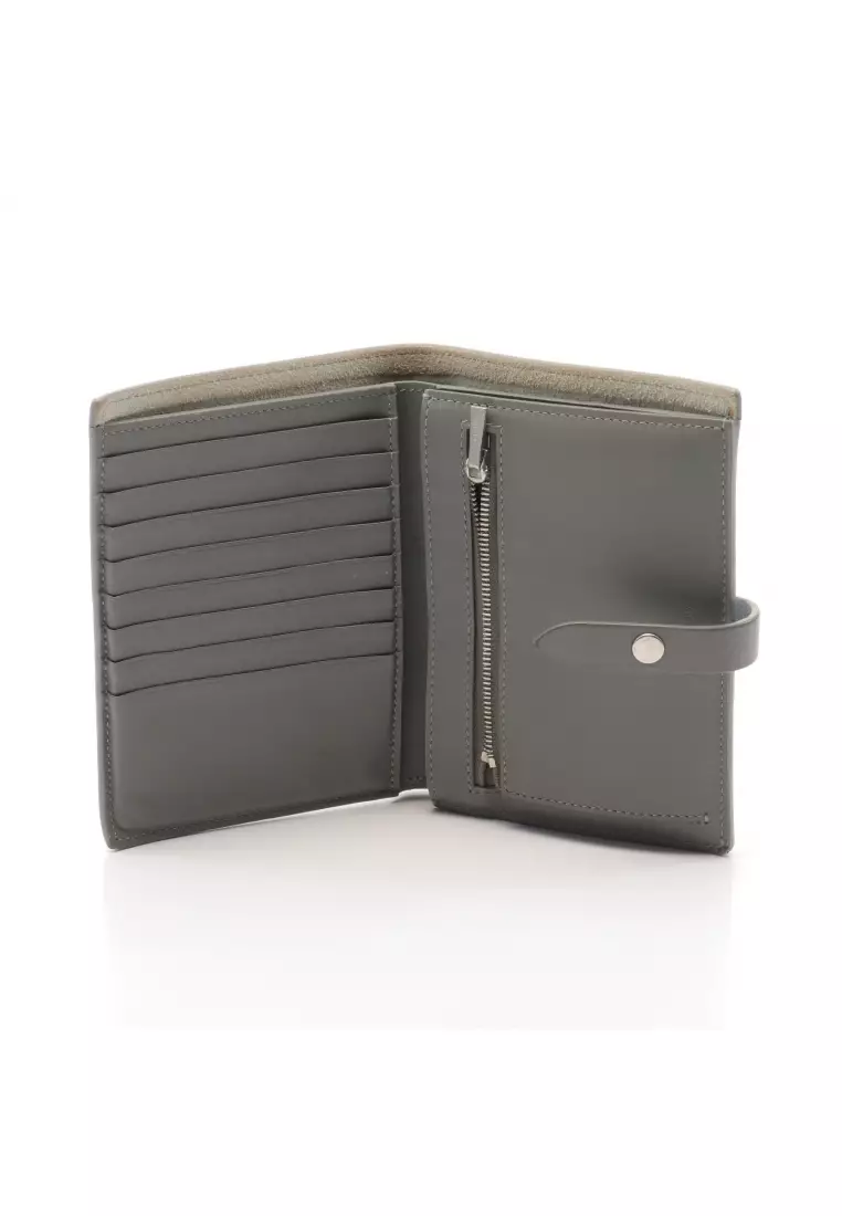 Celine Pre loved CELINE strap Medium multi function Bi fold wallet