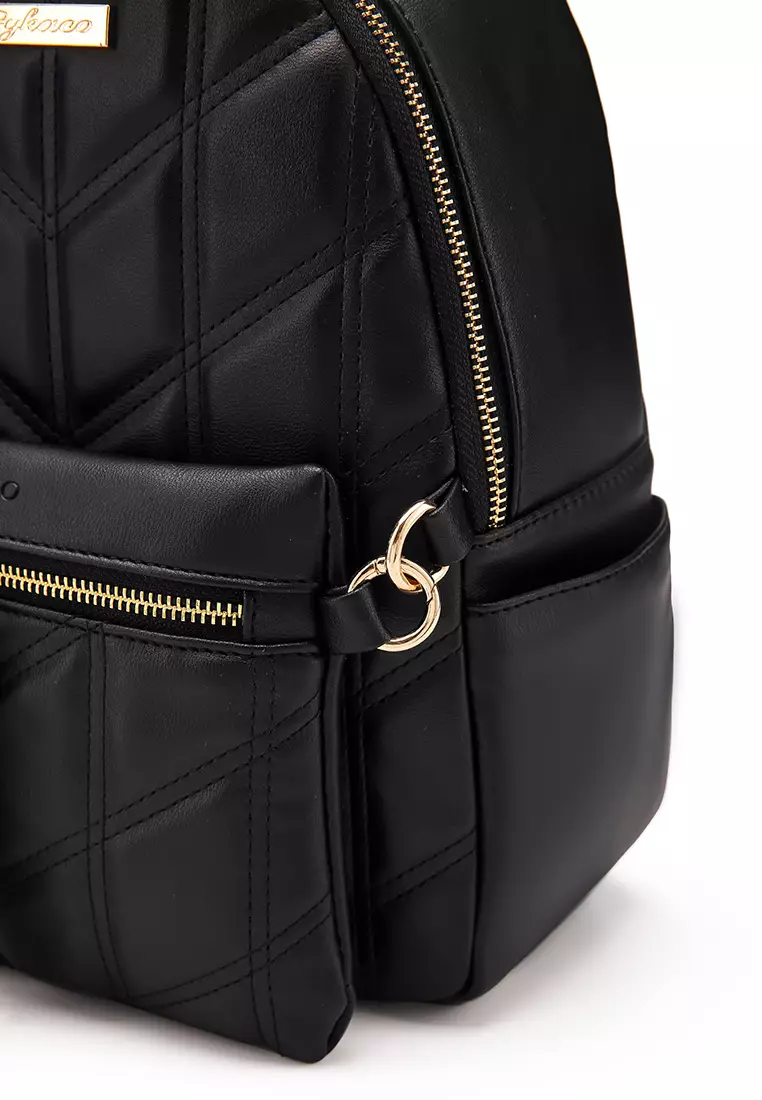 GYKACO TAKA Black - Tas Ransel Wanita - Fashion Backpack (IMPORT)