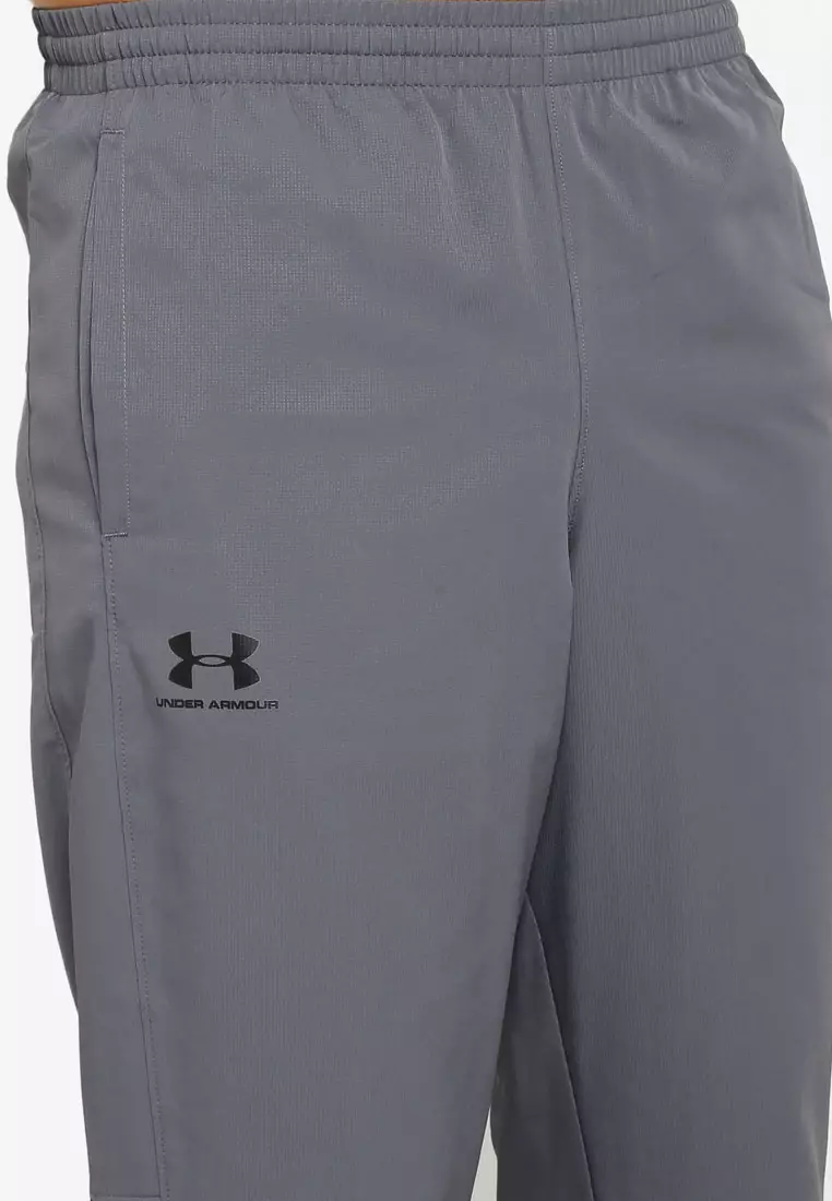 Buy Under Armour UA Woven Vital Pants in Pitch Gray/Black/Black 2024 Online