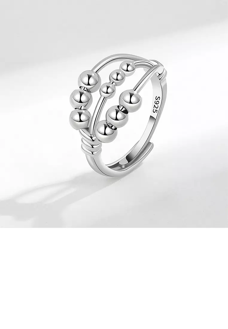 Adjustable hotsell silver ring