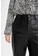 DeFacto black Faux Leather High Waisted Wide Leg Capri Trousers B6E7AAA438B14EGS_2