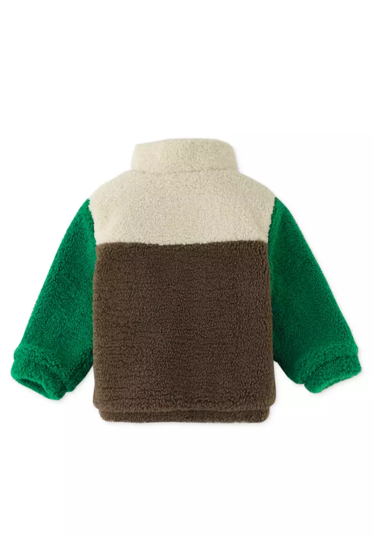 Baby Boys Color Block Sherpa Jacket