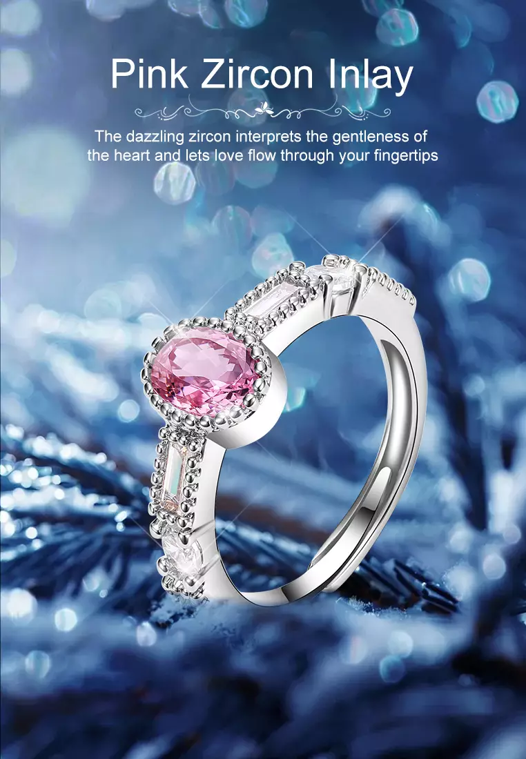 Cincin Wanita Berlian Dilapisi Platinum Perhiasan Korea Style Sertifikat GRA Cincin Cewek