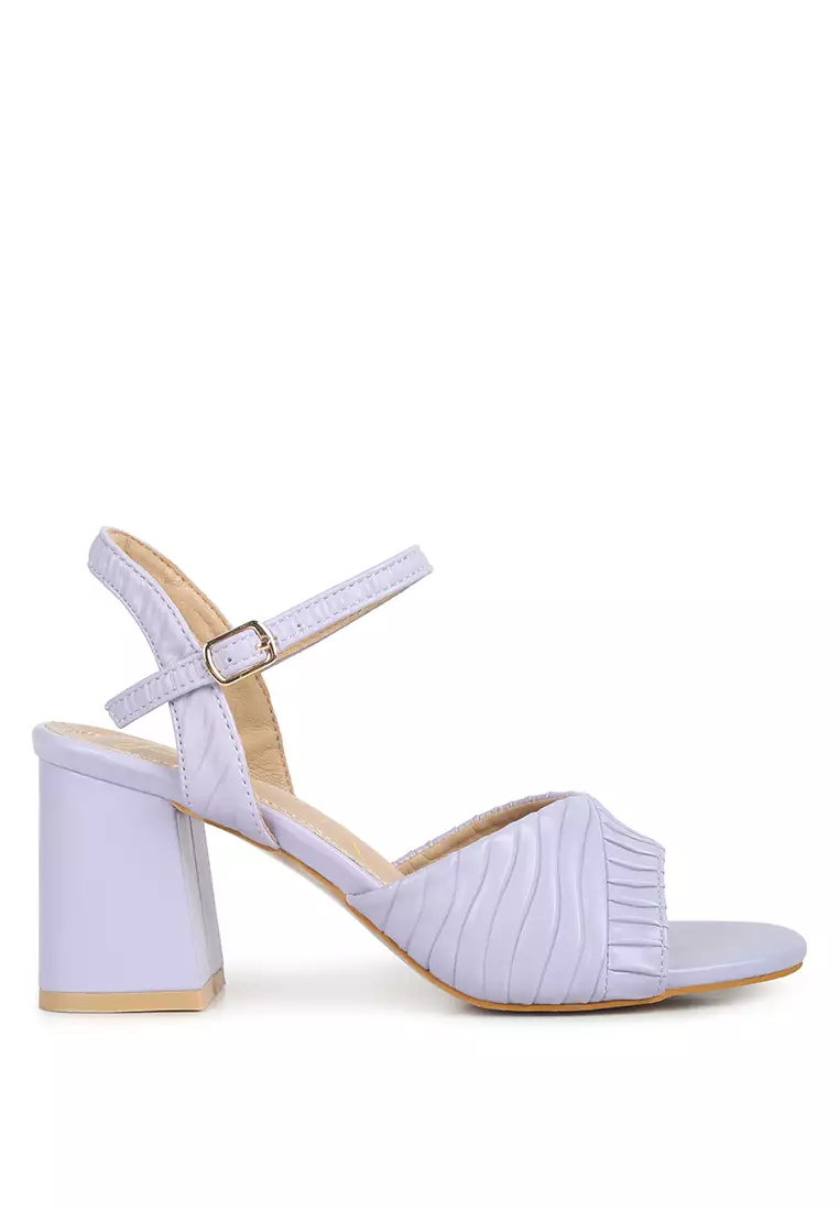 Lilac low sales heel sandals