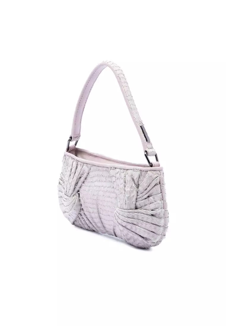 Pre-Loved Burberry Prorsum Leather Fringed Shoulder Bag