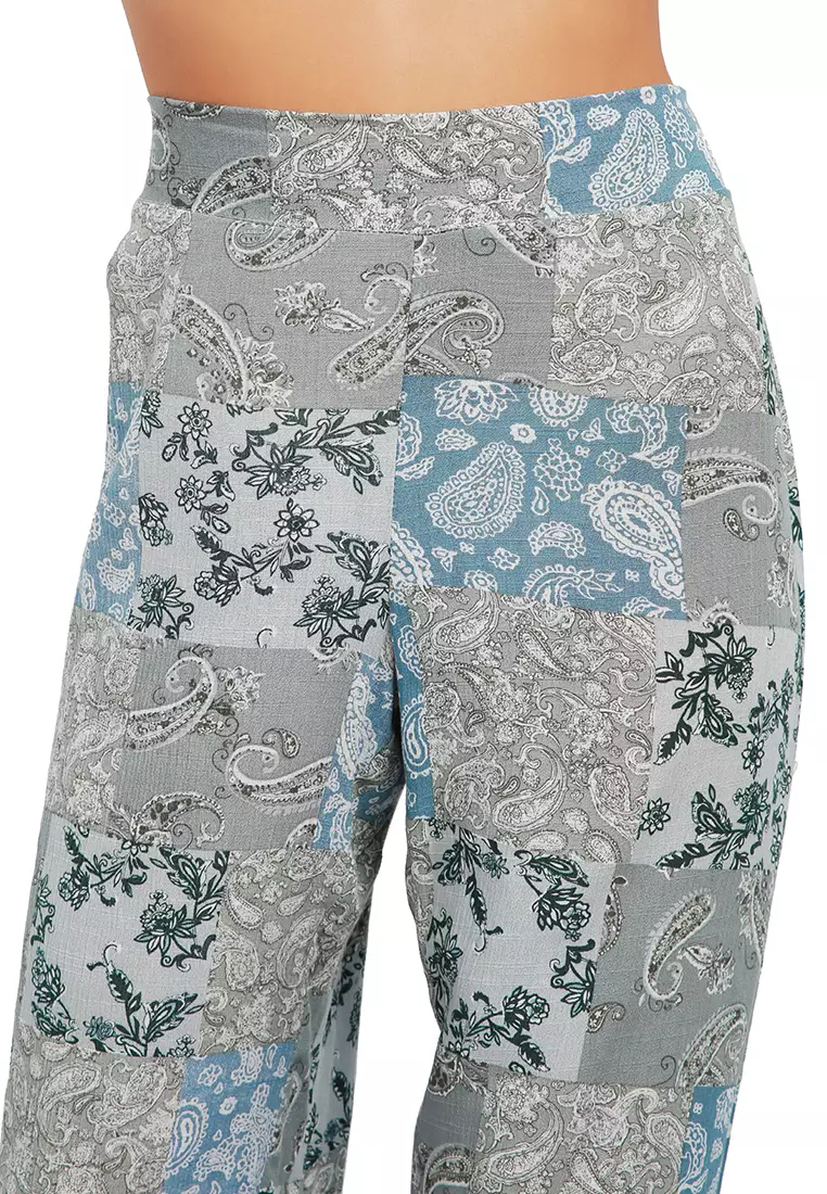 Patchwork Print Pant main image 1