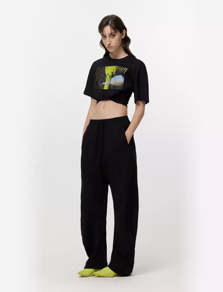 JNBY Women's Cropped Printed T-Shirt