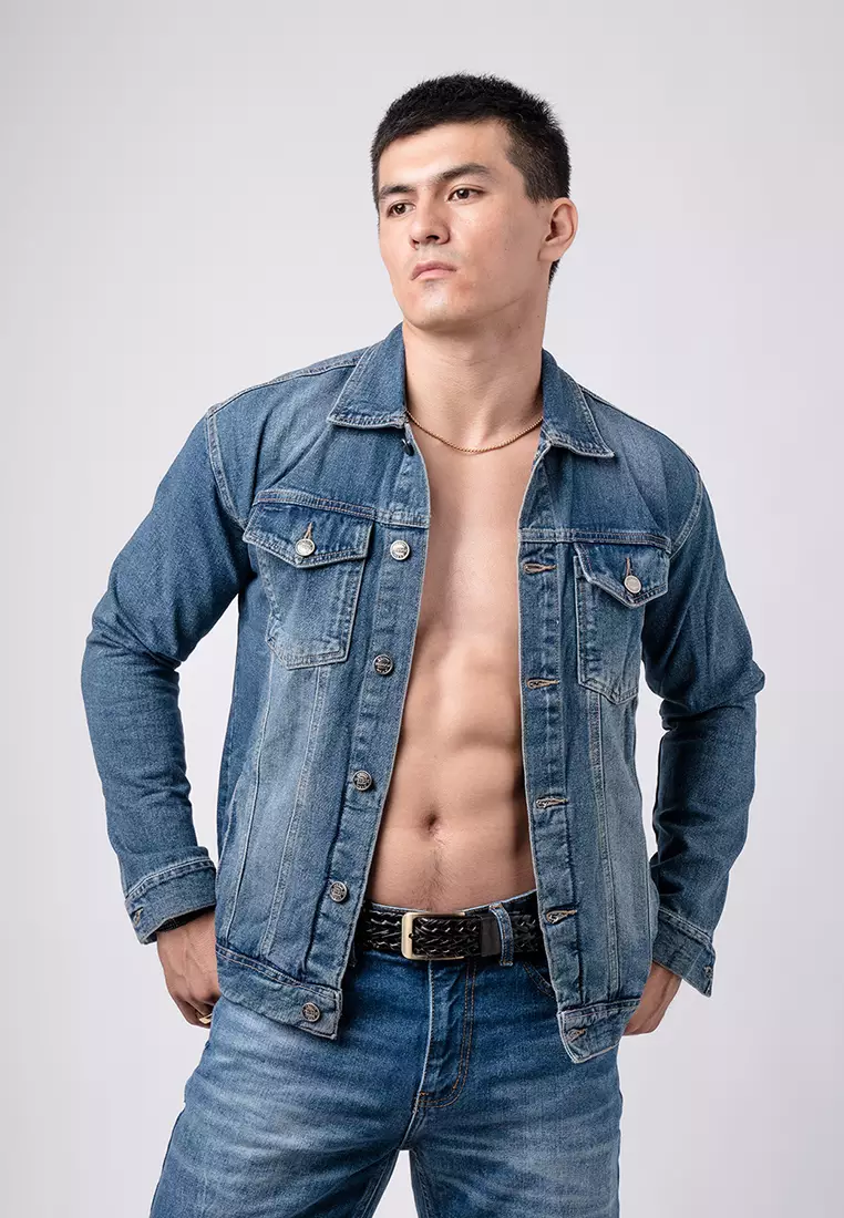 Jacket Jeans Blue Washed Premium