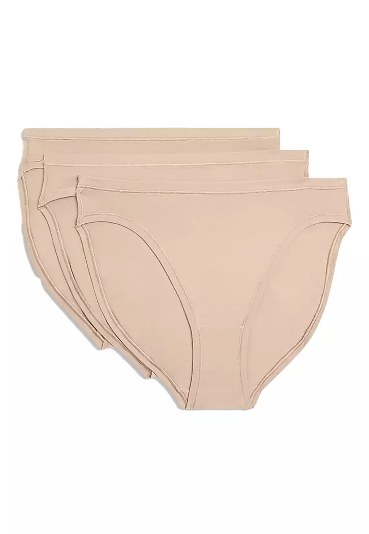3Pk Flexifit Modal High Leg Knickers