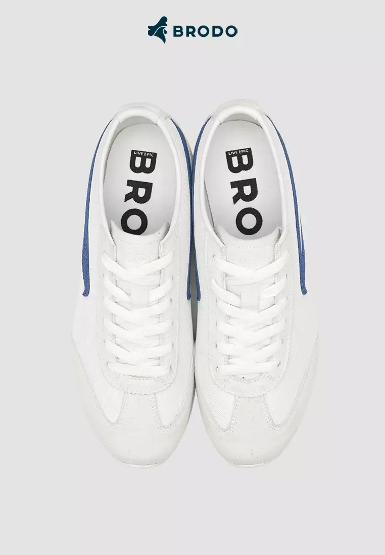 BRODO - Sneakers Tondano Beak White Blue OWS