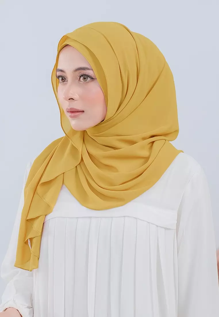 HIJAB INSTAN LUBNA - HOT MUSTARD